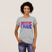 バイセクシャル プライド ワード Tシャツ (正面フル)
