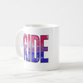 バイセクシャル プライド 文字 コーヒーマグカップ (正面左)