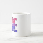 バイセクシャル プライド 文字 コーヒーマグカップ (中央)