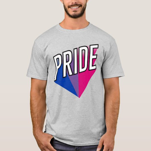 バイセクシャル プライド 爆発 Tシャツ (正面)