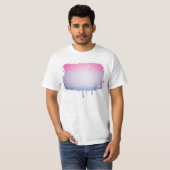 バイセクシャル プライド 3D カラーデザイン Tシャツ (正面フル)