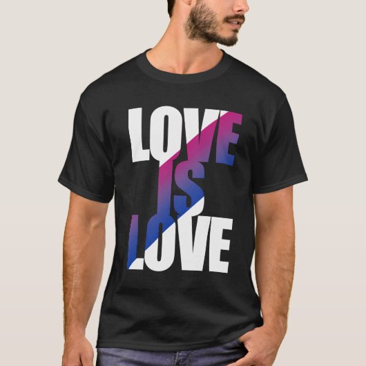 バイセクシャル・ラブは愛 Tシャツ (正面)