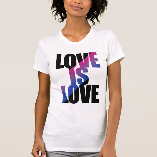バイセクシャル・ラブ・イズ・ラブ Tシャツ (正面)