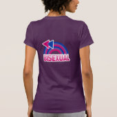 バイセクシャル・レインボーフラッグ Tシャツ (裏面)