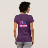 バイセクシャル・レインボーフラッグ Tシャツ (裏面フル)