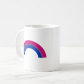 バイセクシャル レインボー コーヒーマグカップ (正面左)