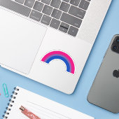 バイセクシャル レインボー シール (ノートパソコンとiPhone)
