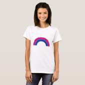 バイセクシャル レインボー Tシャツ (正面フル)