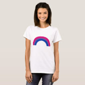 バイセクシャル レインボー Tシャツ (正面フル)