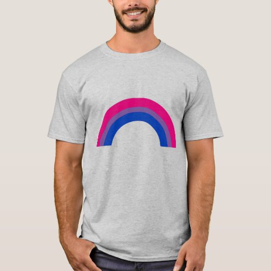 バイセクシャル・レインボー Tシャツ (正面)