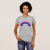 バイセクシャル レインボー Tシャツ (正面フル)