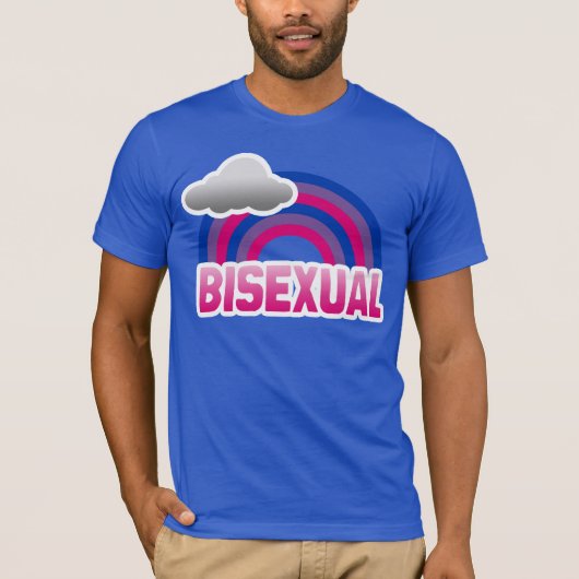 バイセクシャル+レインボー Tシャツ (正面)