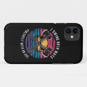 バイセクシャル+私は両方に振れる斧+面白いバイ+プライド+フラグ Case-Mate iPhoneケース (裏面(横))