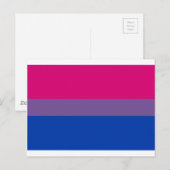 バイセクシャルLGBTプライドレインボー国旗 ポストカード (正面/裏面)