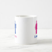 バイセクシュアルの愛は愛、痛みあり コーヒーマグカップ (中央)