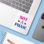 バイセクシュアルは一時的・過渡的なものではない シール (ノートパソコンとiPhone)