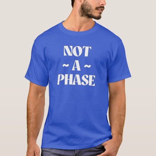 バイセクシュアルは一時的・過渡的なものではない Tシャツ (正面)