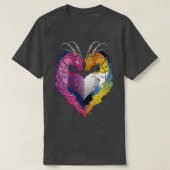 バイセクシュアルアロエドラゴンズLGBTプライド国旗 Tシャツ (デザイン正面)