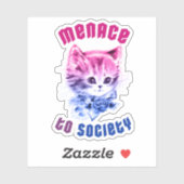 バイセクシュアルメネース子猫 シール (シート)