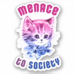 バイセクシュアルメネース子猫 シール