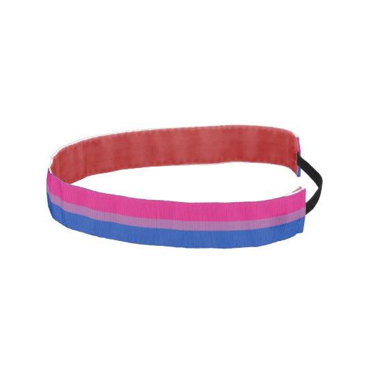バイセクシュアル国旗とプライドコミュニティ/ジェンダーのヘッドバンド アスレチックヘッドバンド (右)