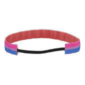 バイセクシュアル国旗とプライドコミュニティ/ジェンダーのヘッドバンド アスレチックヘッドバンド (裏面)