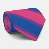 バイセクシュアル国旗の対角ストライプネックタイ ネクタイ (ロール)