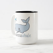 バイセクシュアル+クジラ ツートーンマグカップ (正面左)