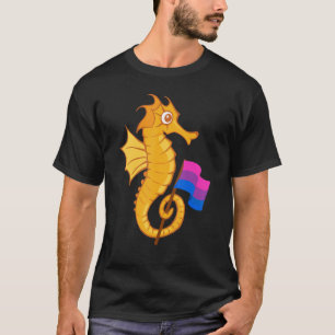 バイセクシュアル・シーホース・バイセクシャリティ・バイセクシュアル・フラッグLgbt B Tシャツ