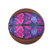 バイセクシュアル・ドラゴンダマスク – Biプライド国旗の色 ミニバスケットボール (正面)