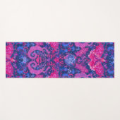 バイセクシュアル・ドラゴンダマスク – Biプライド国旗の色 ヨガマット (正面(横))