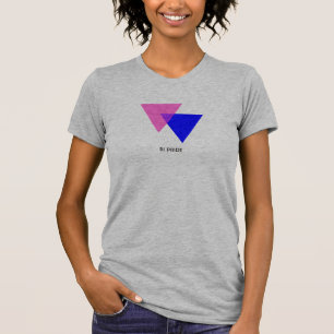 バイセクシュアル·バイアングル·シンボルカスタマイズ可能な女性のT型 Tシャツ