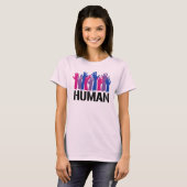 バイセクシュアル・ヒューマン Tシャツ (正面フル)