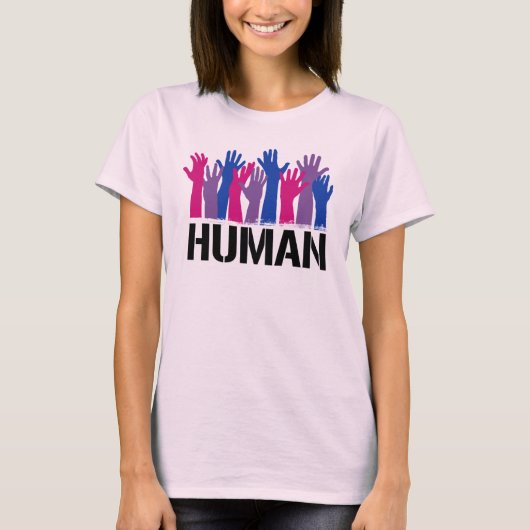 バイセクシュアル・ヒューマン Tシャツ (正面)