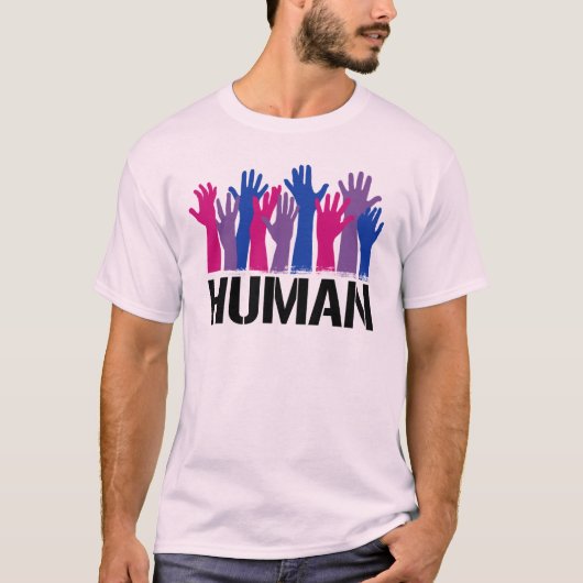 バイセクシュアル・ヒューマン Tシャツ (正面)