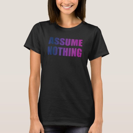 バイセクシュアルLgbtqを前提としない Tシャツ (正面)