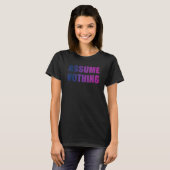 バイセクシュアルLgbtqを前提としない Tシャツ (正面フル)