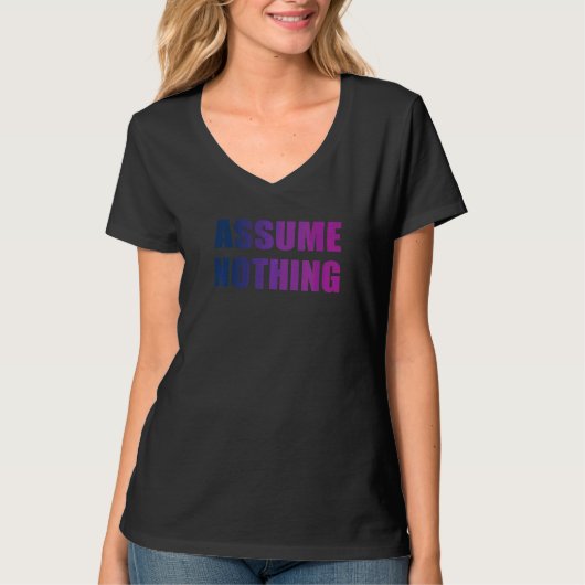 バイセクシュアルLgbtqを前提としない Tシャツ (正面)