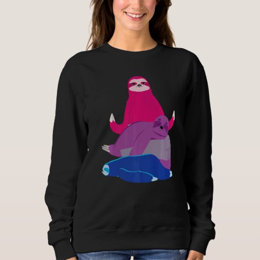 バイセクシュアルSlothバイセクシュアル スウェットシャツ (正面)
