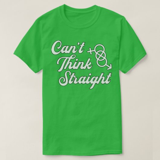 バイセクシー考えなゲイレズビアンLgbt Tシャツ (デザイン正面)