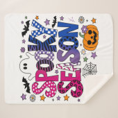 バイセクシ不気味ュアルハロウィーン シェルパブランケット (正面(横))