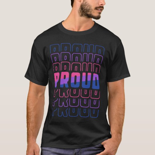 バイセクシ誇りを持ったアルLGBTプライド月 Tシャツ (正面)