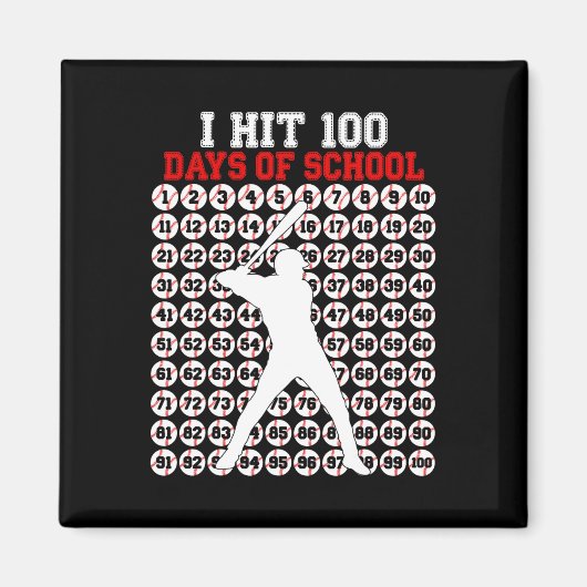 バイセビュール100日目の学校 100日目の学校の男の子 マグネット (正面)