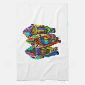 バイソンのトリオ キッチンタオル (縦)