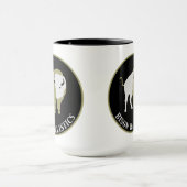 バイソンの弾道学の陶磁器のコーヒー・マグ マグカップ (中央)