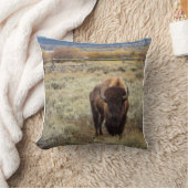 バイソンの枕 クッション (ブランケット)