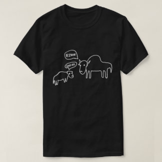 バイソンのTシャツの暗闇 Tシャツ