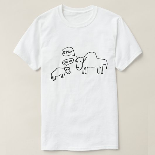 バイソンのTシャツライト Tシャツ (デザイン正面)