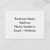 バイソンまたは納屋のセピア色 名刺 (裏面)