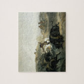 バイソンを捜しているインディアンは容積2からの31をめっきします ジグソーパズル (縦)